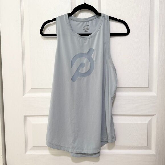 Peloton Tops - Women Peloton Distance Shirttail Tank Top Workout in Blue Gray Size Large